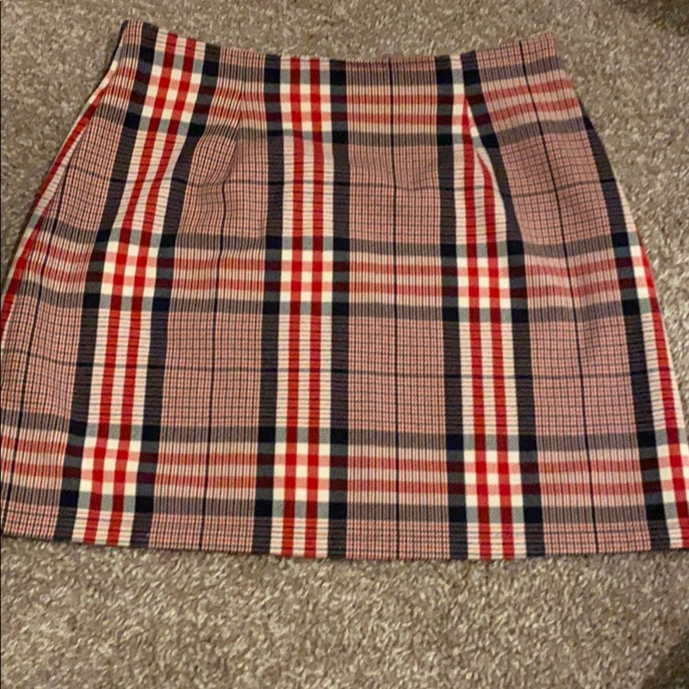 RW&B plaid skirt